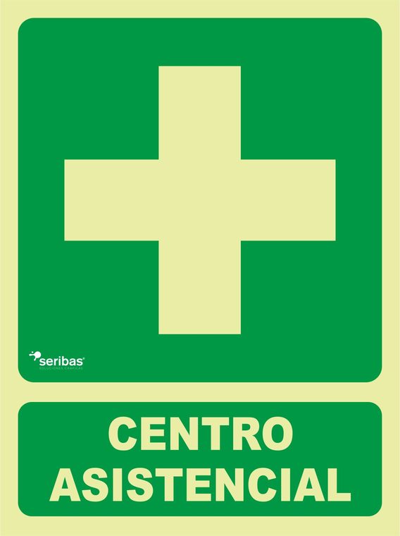 Señal de señales de evacuación EV024: CENTRO ASISTENCIAL
