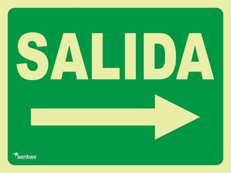 Señal de señales de evacuación EV042: