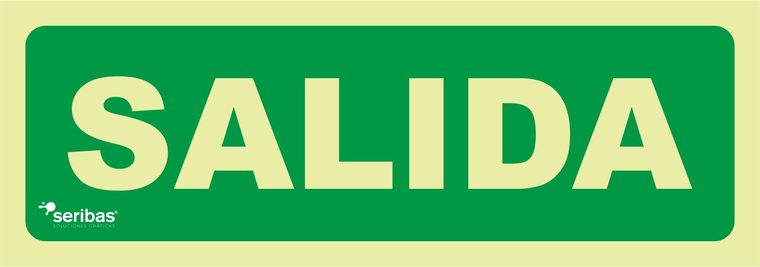 Señal de señales de evacuación EV045: SALIDA