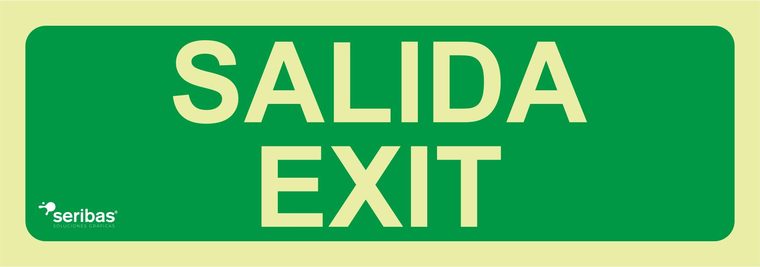 Señal de señales de evacuación EV046: SALIDA EXIT