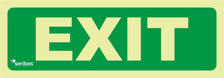 Señal de señales de evacuación EV047: EXIT