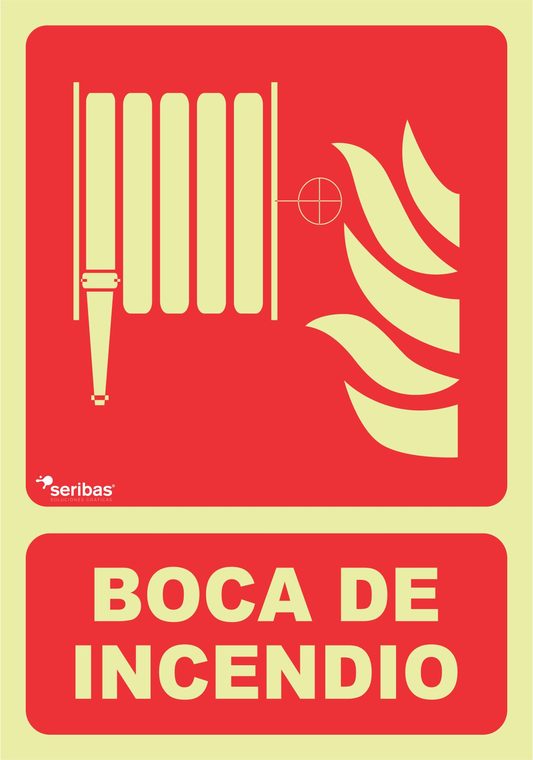 Señal de señales contra incendios IN006: BOCA DE INCENDIO