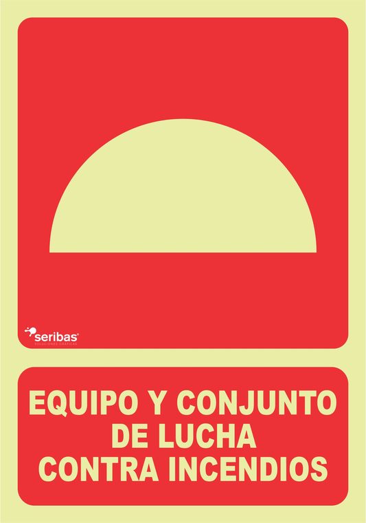 Señal de señales contra incendios IN014: EQUIPO Y CONJUNTO DE LUCHA CONTRAINCENDIOS