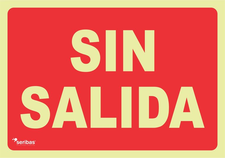 Señal de señales contra incendios IN030: SIN SALIDA
