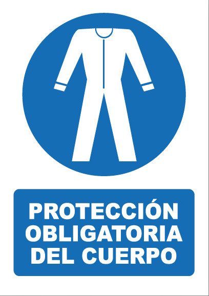 Señal de señales de obligación OB023: OBLIGATORIO USAR GUANTES Y MASCARILLA