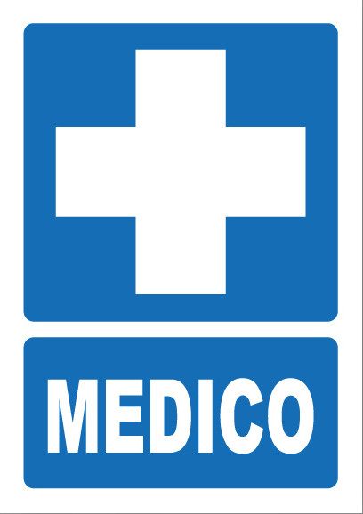Señal de señales de obligación OB061: MÉDICO