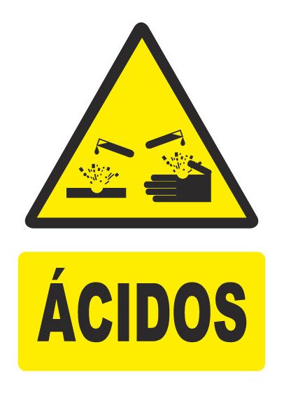 Señal de señales de peligro PG024: PELIGRO MATERIAS PELIGROSAS