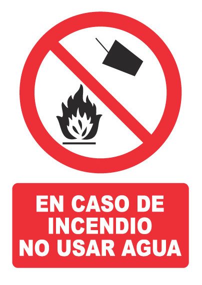 Señal de señales de prohibición PH029: PROHIBIDO FUMAR Y ENCENDER FUEGO