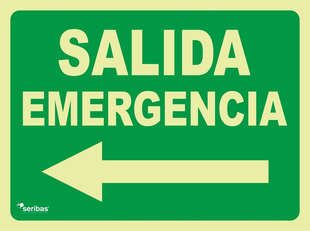 SALIDA EMERGENCIA FLECHA IZQUIERDA EV043
