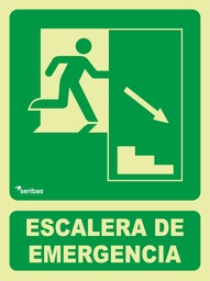 [EV008] ESCALERA DE EMERGENCIA FLECHA ABAJO DERECHA EV008