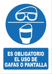 [OB005] ES OBLIGATORIO EL USO DE GAFAS O PANTALLA  OB005