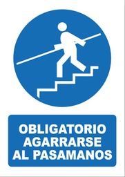 [OB034] OBLIGATORIO AGARRASE AL PASAMANOS OB034