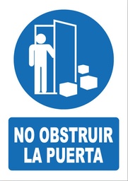 [OB036] NO OBSTRUIR LA PUERTA OB036