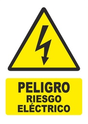 [PG015] PELIGRO RIESGO ELÉCTRICO PG015