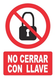 [PH015] NO CERRAR CON LLAVE PH015