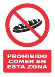 [PH043] PROHIBIDO COMER EN ESTA ZONA PH043