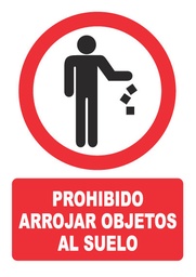 [PH045] PROHIBIDO ARROJAR OBJETOS AL SUELO PH045