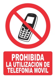 [PH057] PROHIBIDA LA UTILIZACION DE TELEFONIA MOVIL PH057